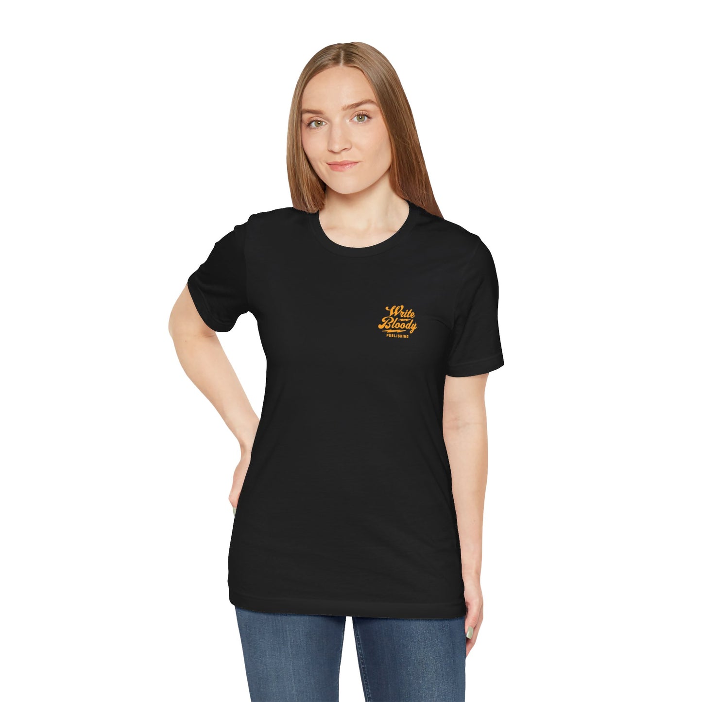 WRITE BLOODY LOGO, many colors, Unisex Jersey Short Sleeve Tee - Write Bloody Publishing