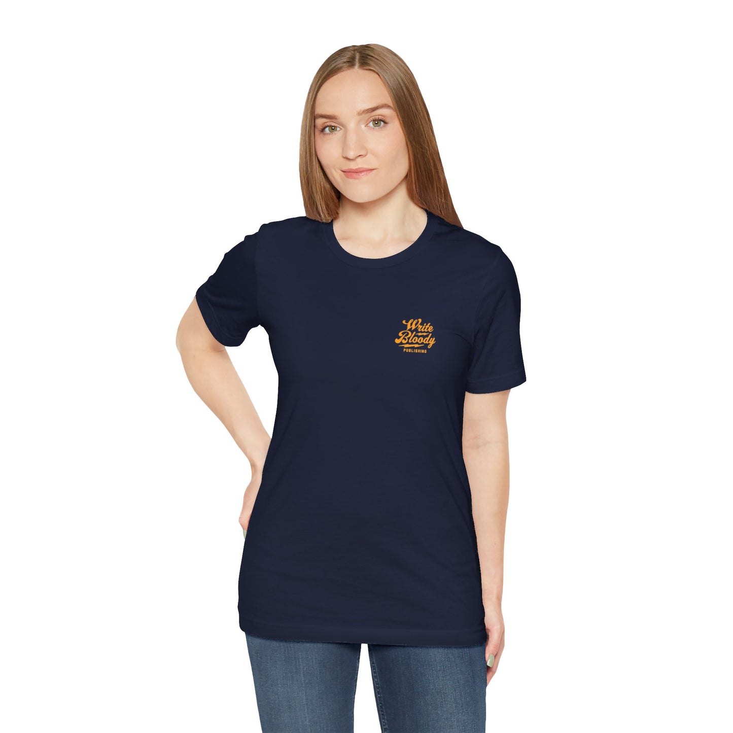 WRITE BLOODY LOGO, many colors, Unisex Jersey Short Sleeve Tee - Write Bloody Publishing