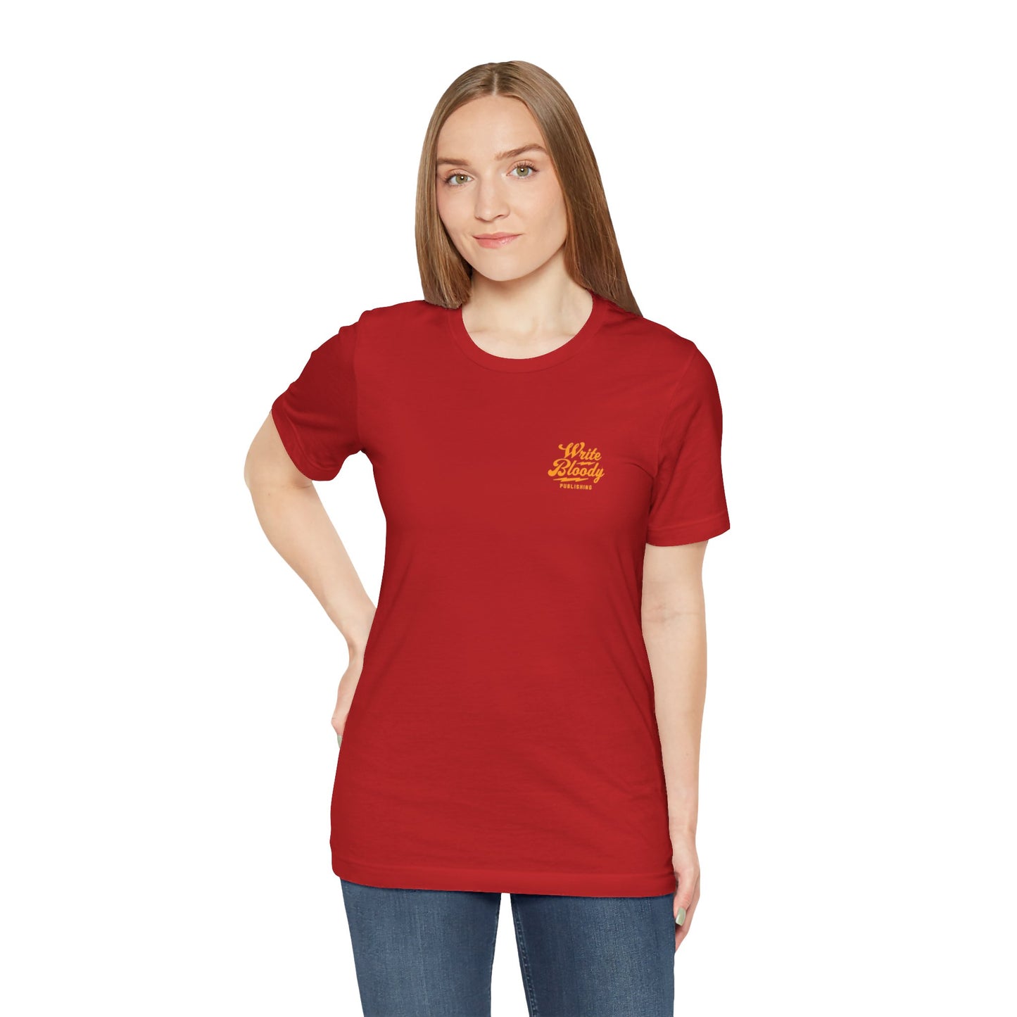 WRITE BLOODY LOGO, many colors, Unisex Jersey Short Sleeve Tee - Write Bloody Publishing