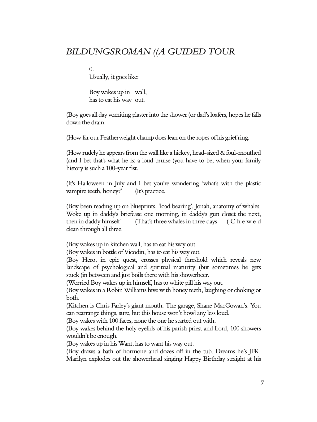 Oh God Get Out Get Out by Bill Moran - Write Bloody Publishing