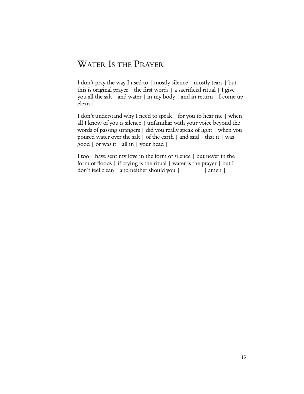 The Way We Move Through Water by Lino Anunciacion - Write Bloody Publishing