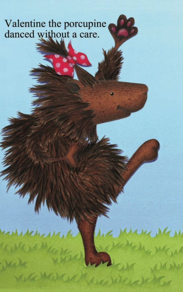 Valentine the Porcupine Dances Funny by Derrick C. Brown, Illustrated by Jennifer Lewis - Write Bloody Publishing