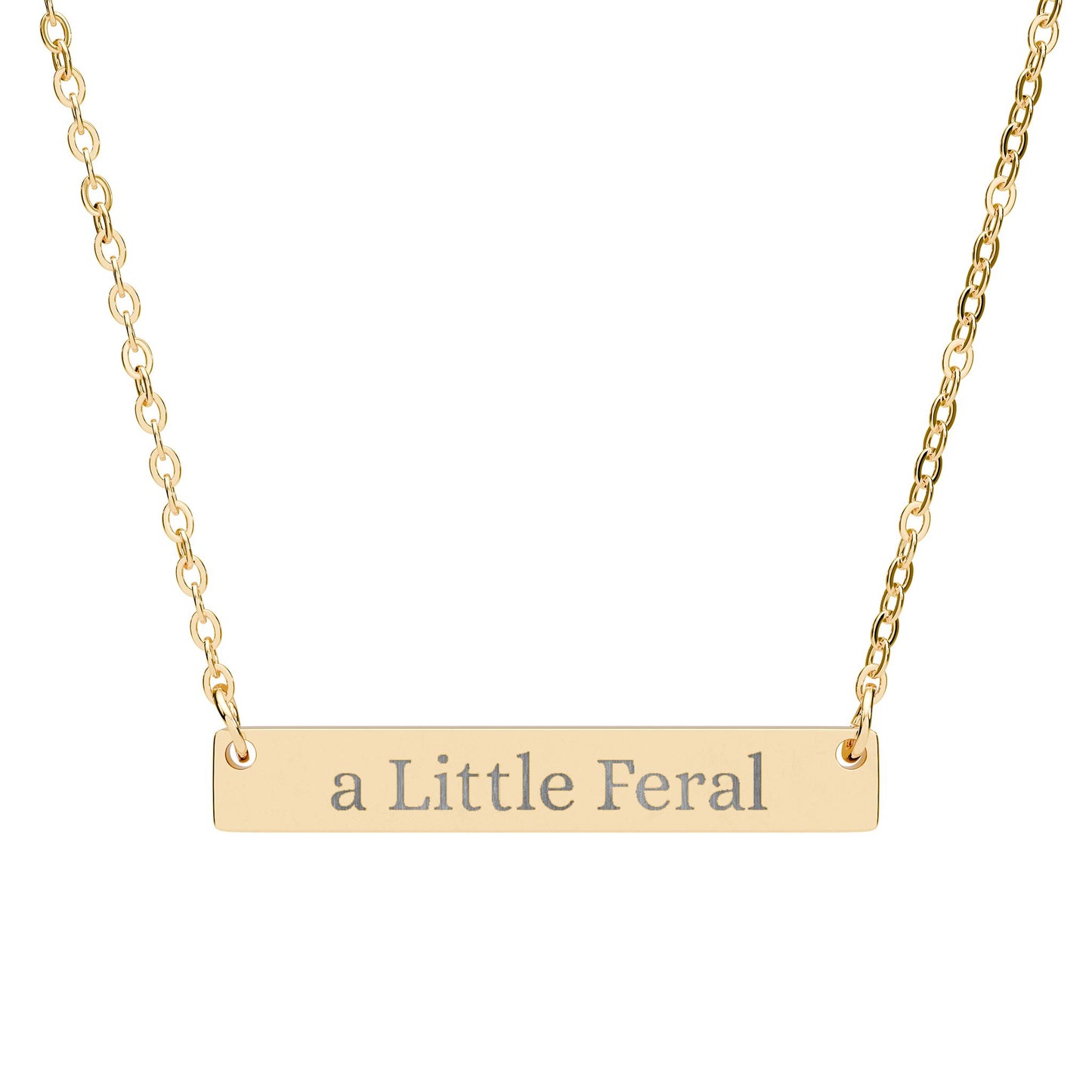 New, "a Little Feral," Maria Giesbrecht fan, Horizontal Bar Necklace