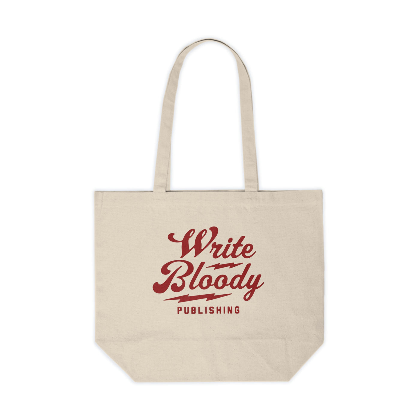 2 sided WB Large Canvas Shopping Tote