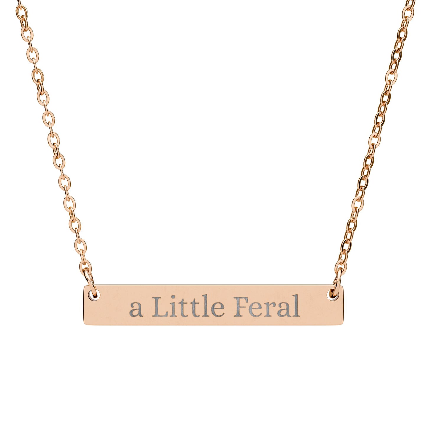 New, "a Little Feral," Maria Giesbrecht fan, Horizontal Bar Necklace