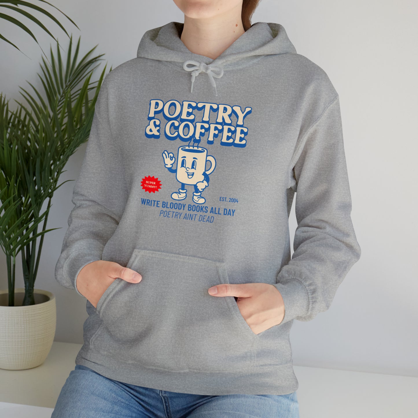 POETRY AND COFFEE Unisex Heavy Blend™ Hooded Sweatshirt
