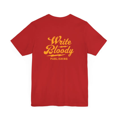 WRITE BLOODY LOGO, many colors,  Unisex Jersey Short Sleeve Tee