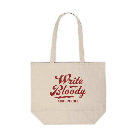 2 sided WB Large Canvas Shopping Tote - Write Bloody Publishing